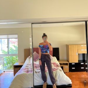 Criss cross crop top